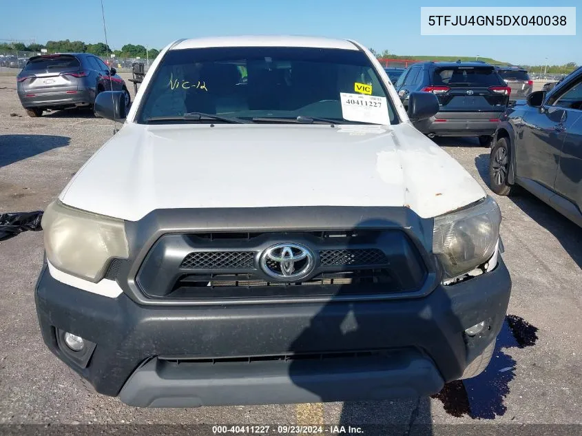 2013 Toyota Tacoma Double Cab Prerunner VIN: 5TFJU4GN5DX040038 Lot: 40411227