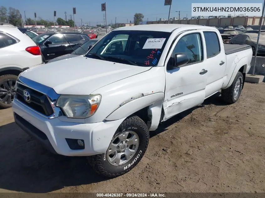 2013 Toyota Tacoma Prerunner V6 VIN: 3TMKU4HN2DM036506 Lot: 40426387