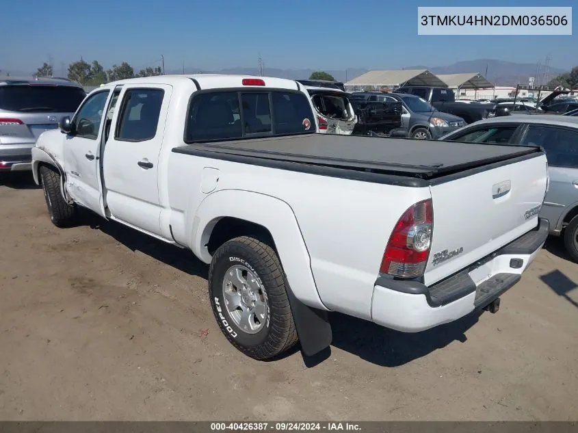 2013 Toyota Tacoma Prerunner V6 VIN: 3TMKU4HN2DM036506 Lot: 40426387