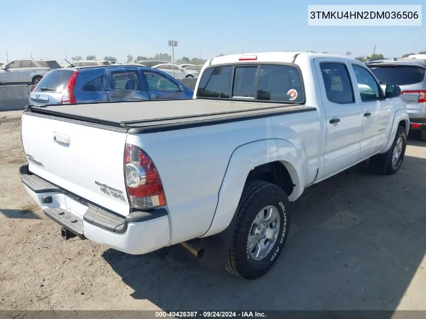 2013 Toyota Tacoma Dbl Cab Prerunner Lng Bed VIN: 3TMKU4HN2DM036506 Lot: 40426387