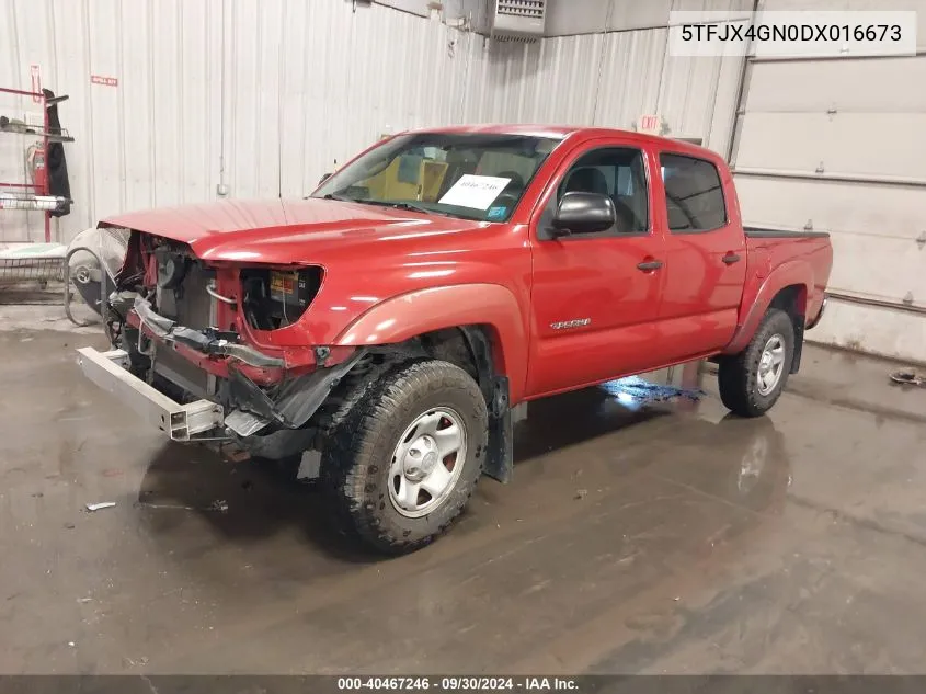 2013 Toyota Tacoma Prerunner VIN: 5TFJX4GN0DX016673 Lot: 40467246