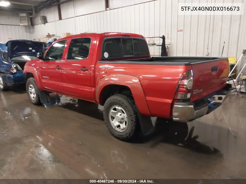 2013 Toyota Tacoma Prerunner VIN: 5TFJX4GN0DX016673 Lot: 40467246