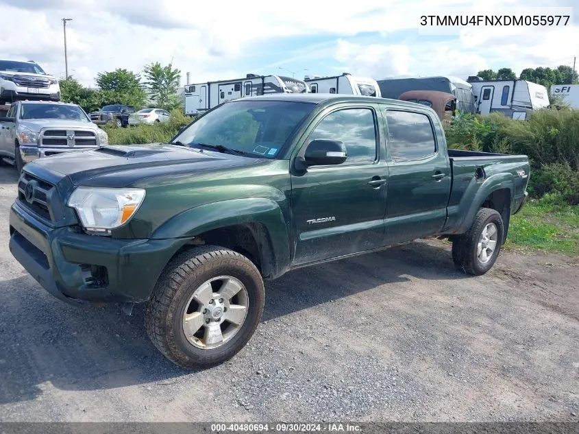 2013 Toyota Tacoma Base V6 VIN: 3TMMU4FNXDM055977 Lot: 40480694