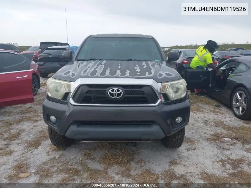 2013 Toyota Tacoma Base V6 VIN: 3TMLU4EN6DM119526 Lot: 40556207