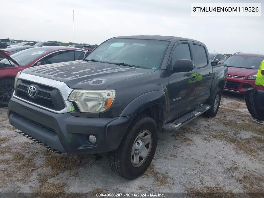 2013 Toyota Tacoma Base V6 VIN: 3TMLU4EN6DM119526 Lot: 40556207