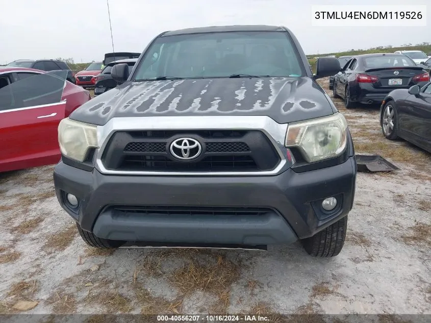 2013 Toyota Tacoma Base V6 VIN: 3TMLU4EN6DM119526 Lot: 40556207