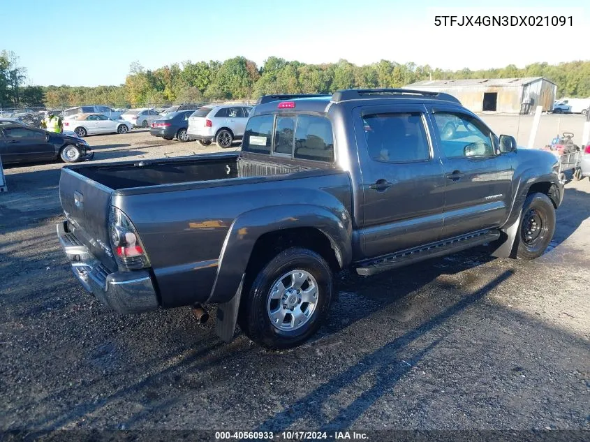 5TFJX4GN3DX021091 2013 Toyota Tacoma Double Cab