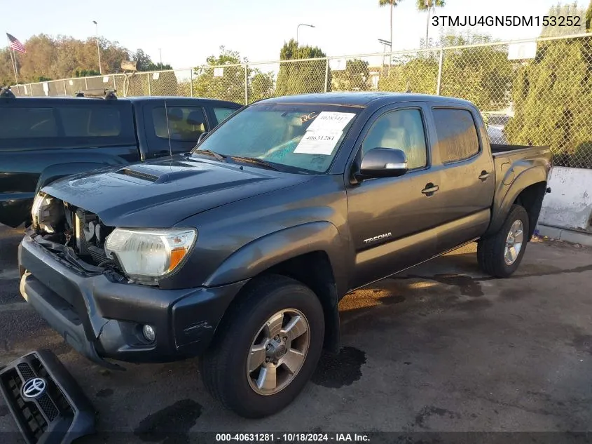 2013 Toyota Tacoma Prerunner V6 VIN: 3TMJU4GN5DM153252 Lot: 40631281