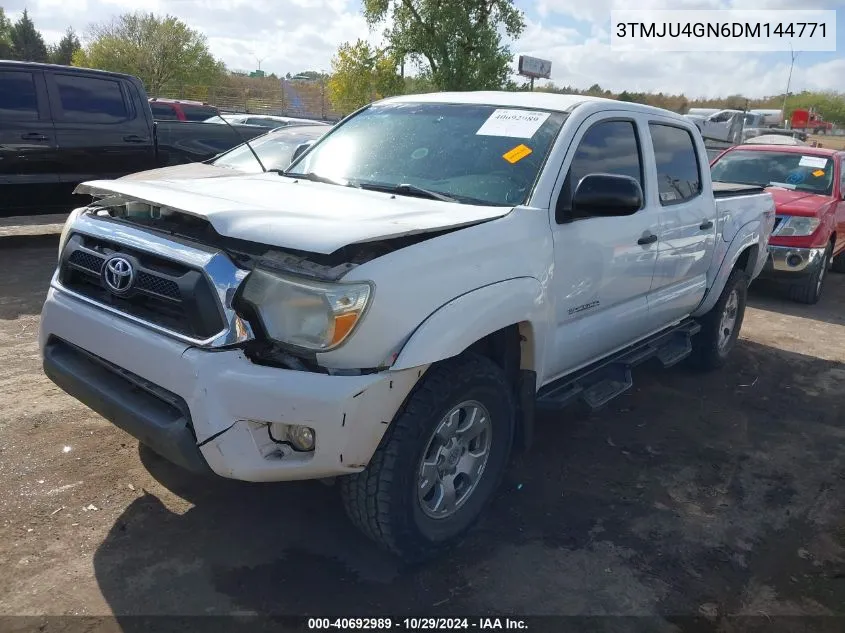 2013 Toyota Tacoma Double Cab Prerunner VIN: 3TMJU4GN6DM144771 Lot: 40692989