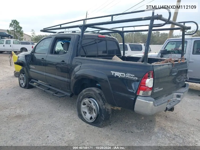 2013 Toyota Tacoma Double Cab VIN: 3TMLU4ENXDM112109 Lot: 40700171