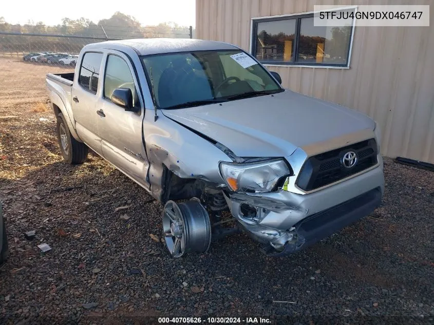 2013 Toyota Tacoma Double Cab Prerunner VIN: 5TFJU4GN9DX046747 Lot: 40705626