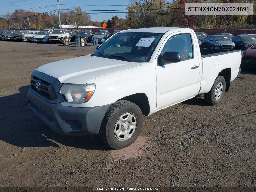 2013 Toyota Tacoma VIN: 5TFNX4CN7DX024891 Lot: 40713617