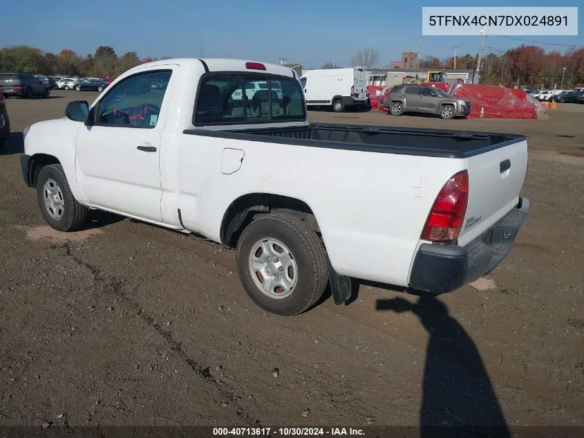 2013 Toyota Tacoma VIN: 5TFNX4CN7DX024891 Lot: 40713617