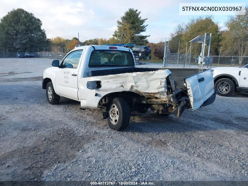 2013 Toyota Tacoma VIN: 5TFNX4CN0DX030967 Lot: 40713767