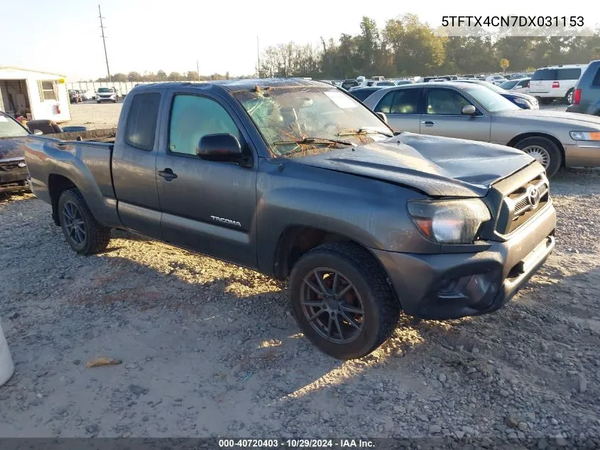 2013 Toyota Tacoma Access Cab VIN: 5TFTX4CN7DX031153 Lot: 40720403