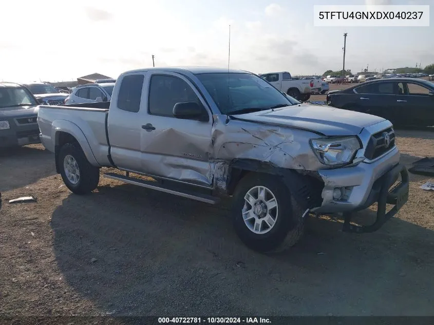 2013 Toyota Tacoma Prerunner Access Cab VIN: 5TFTU4GNXDX040237 Lot: 40722781