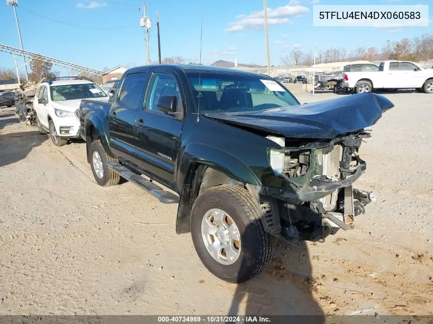 2013 Toyota Tacoma Double Cab VIN: 5TFLU4EN4DX060583 Lot: 40734989