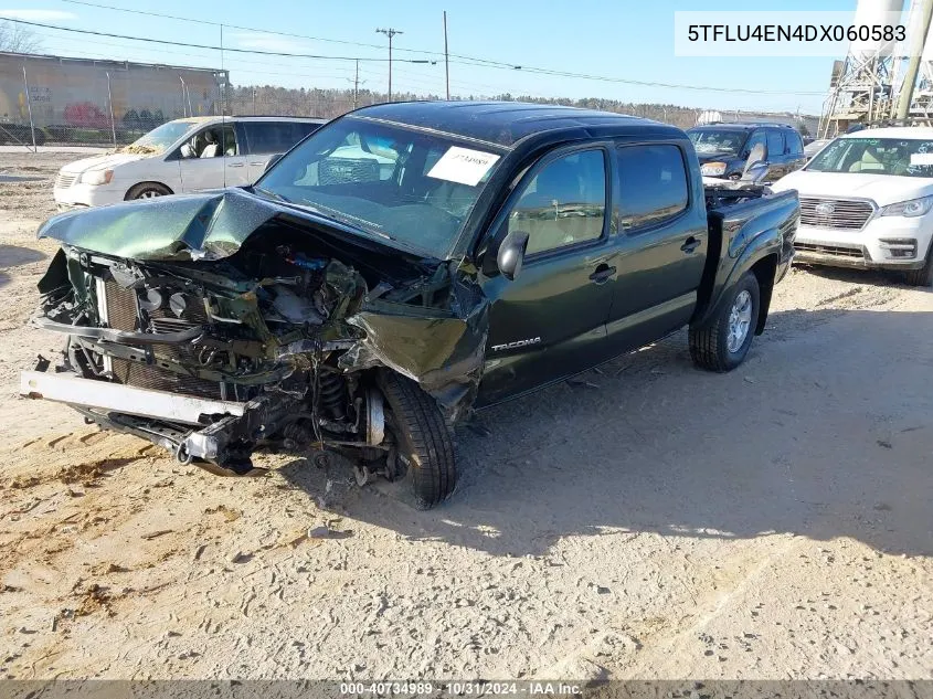 2013 Toyota Tacoma Double Cab VIN: 5TFLU4EN4DX060583 Lot: 40734989