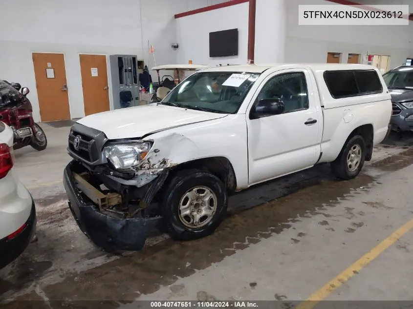 2013 Toyota Tacoma Base (A4) VIN: 5TFNX4CN5DX023612 Lot: 40747651