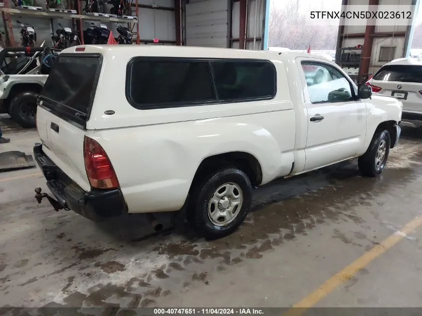 2013 Toyota Tacoma Base (A4) VIN: 5TFNX4CN5DX023612 Lot: 40747651