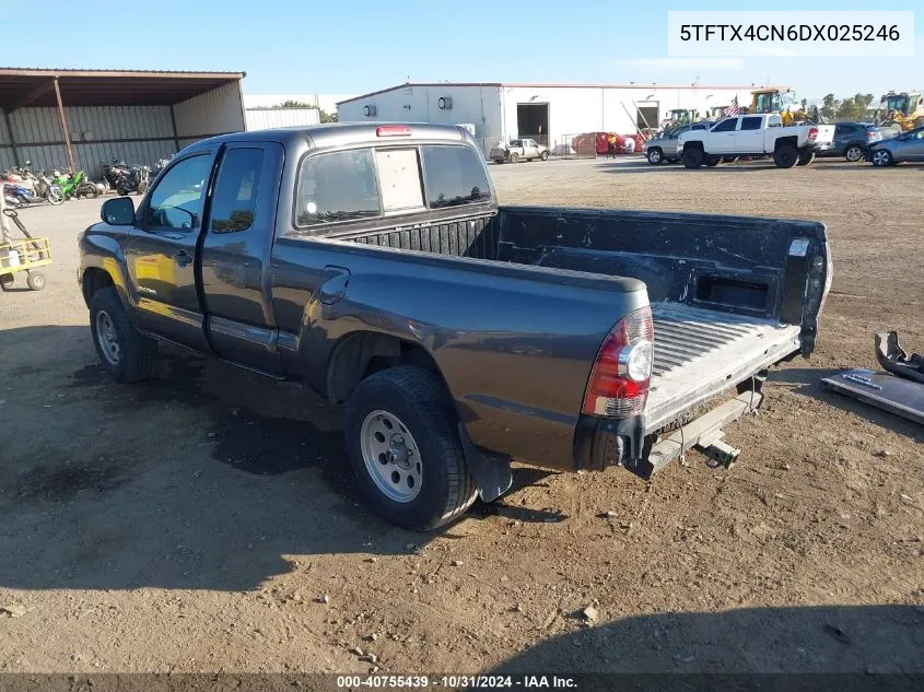 2013 Toyota Tacoma Access Cab VIN: 5TFTX4CN6DX025246 Lot: 40755439