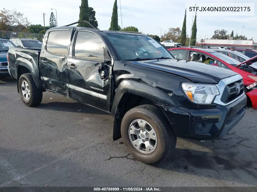 2013 Toyota Tacoma Double Cab VIN: 5TFJX4GN3DX022175 Lot: 40788999