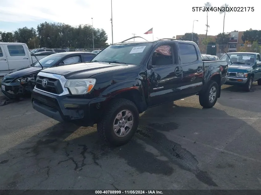 2013 Toyota Tacoma Double Cab VIN: 5TFJX4GN3DX022175 Lot: 40788999