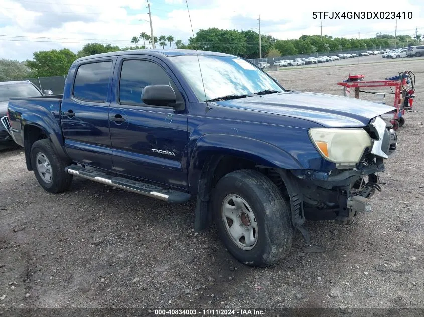 2013 Toyota Tacoma Double Cab VIN: 5TFJX4GN3DX023410 Lot: 40834003