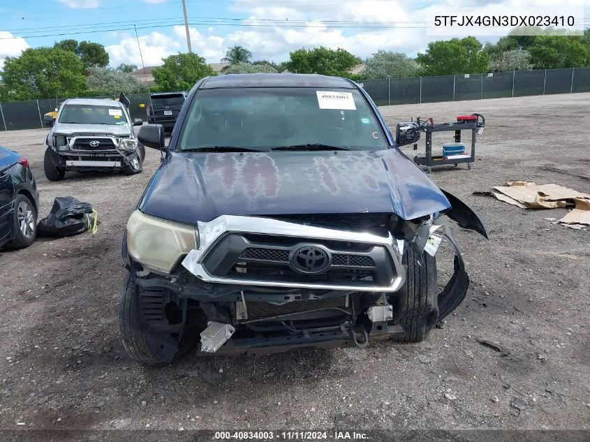 2013 Toyota Tacoma Double Cab VIN: 5TFJX4GN3DX023410 Lot: 40834003