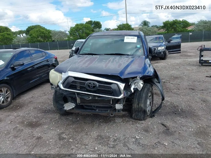 2013 Toyota Tacoma Double Cab VIN: 5TFJX4GN3DX023410 Lot: 40834003