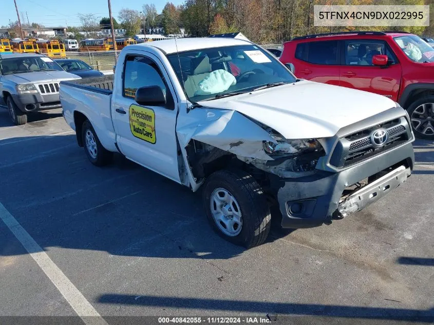 2013 Toyota Tacoma Base (A4) VIN: 5TFNX4CN9DX022995 Lot: 40842055