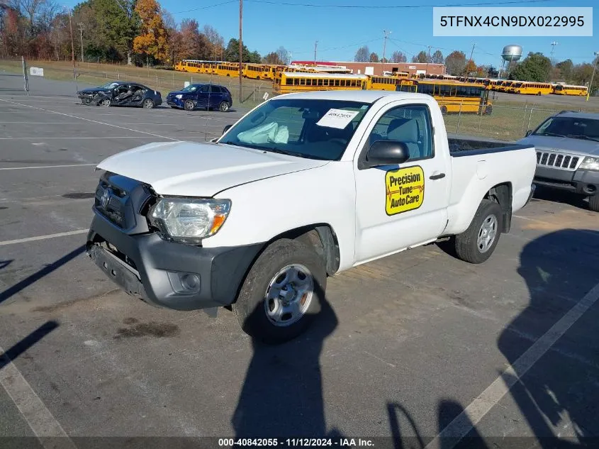 2013 Toyota Tacoma Base (A4) VIN: 5TFNX4CN9DX022995 Lot: 40842055