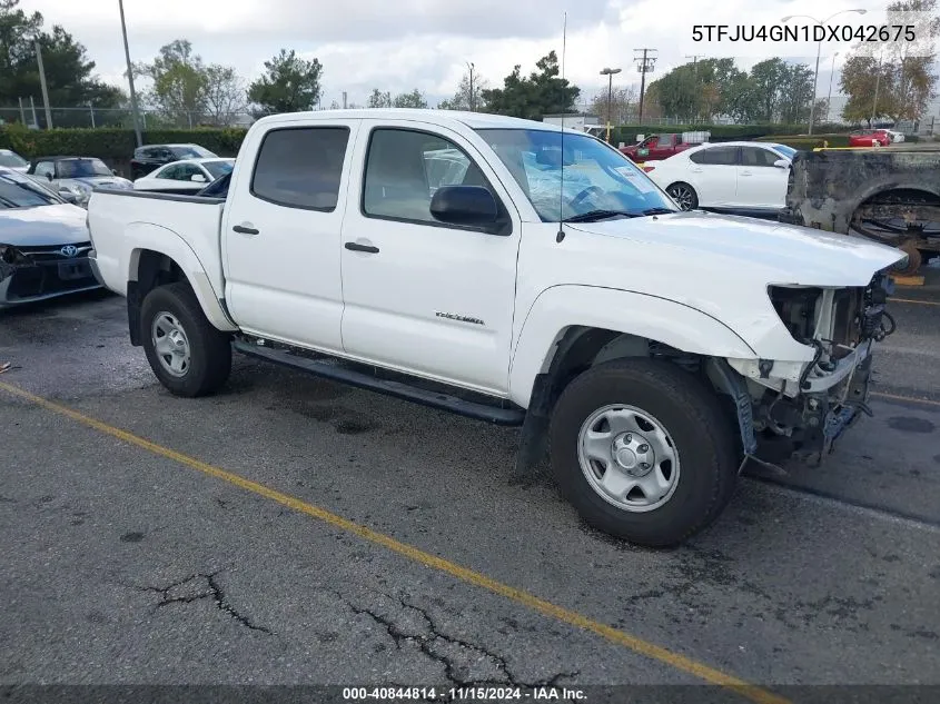 2013 Toyota Tacoma Double Cab Prerunner VIN: 5TFJU4GN1DX042675 Lot: 40844814