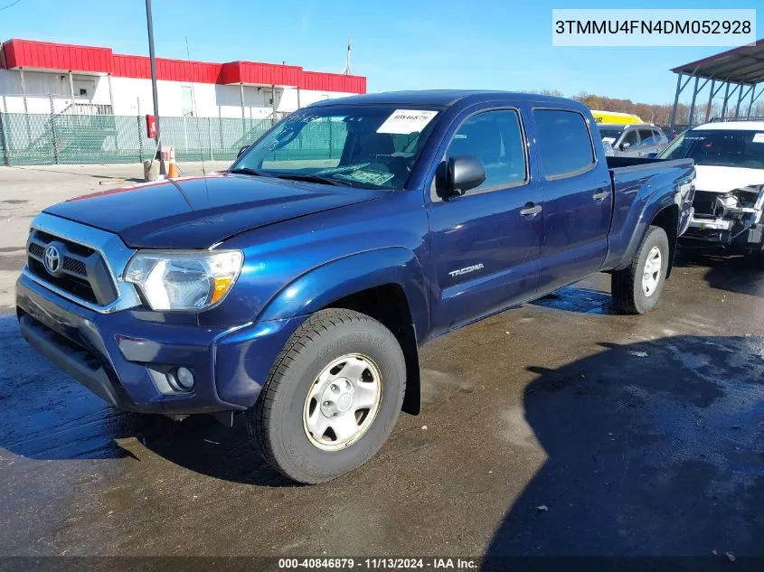 2013 Toyota Tacoma Double Cab Long Bed VIN: 3TMMU4FN4DM052928 Lot: 40846879