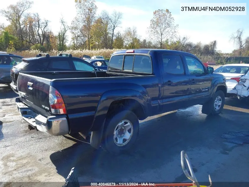 2013 Toyota Tacoma Double Cab Long Bed VIN: 3TMMU4FN4DM052928 Lot: 40846879