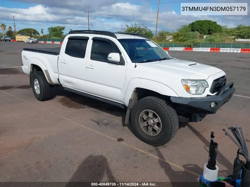 2013 Toyota Tacoma Double Cab Long Bed VIN: 3TMMU4FN3DM057179 Lot: 40849705