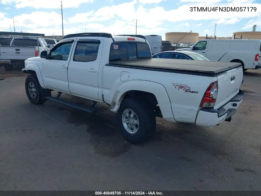 2013 Toyota Tacoma Double Cab Long Bed VIN: 3TMMU4FN3DM057179 Lot: 40849705