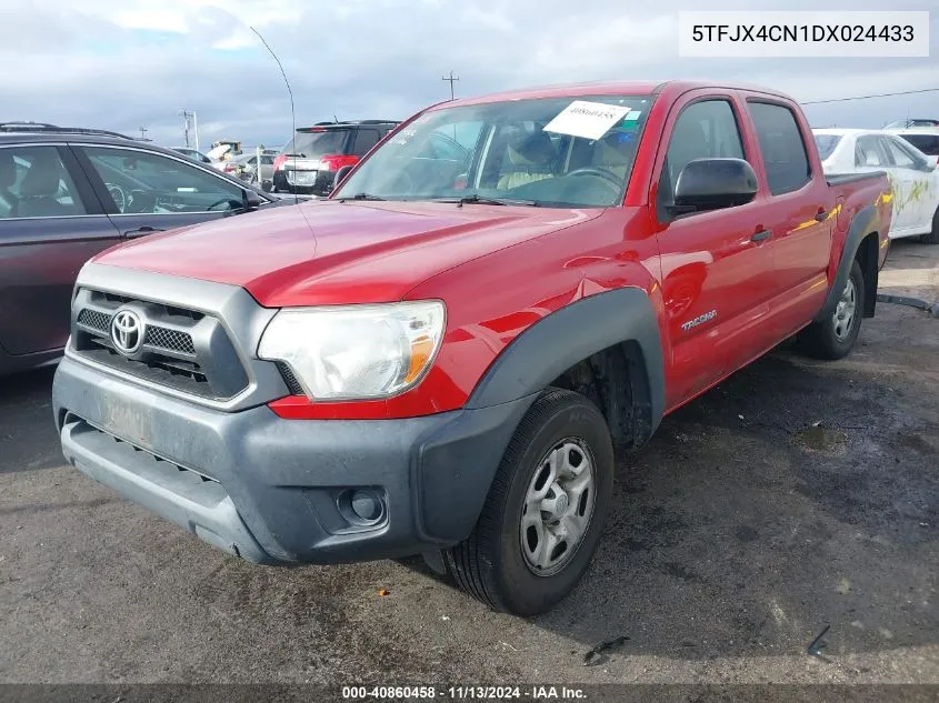 2013 Toyota Tacoma VIN: 5TFJX4CN1DX024433 Lot: 40860458