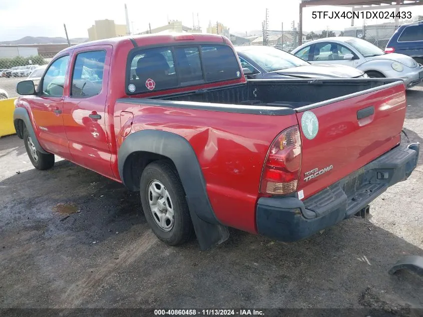 2013 Toyota Tacoma VIN: 5TFJX4CN1DX024433 Lot: 40860458