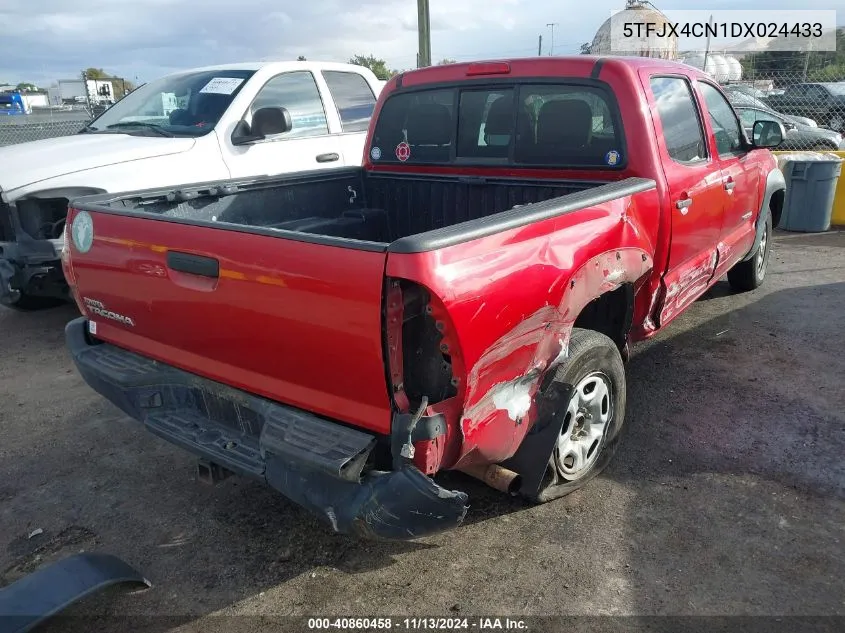 2013 Toyota Tacoma VIN: 5TFJX4CN1DX024433 Lot: 40860458