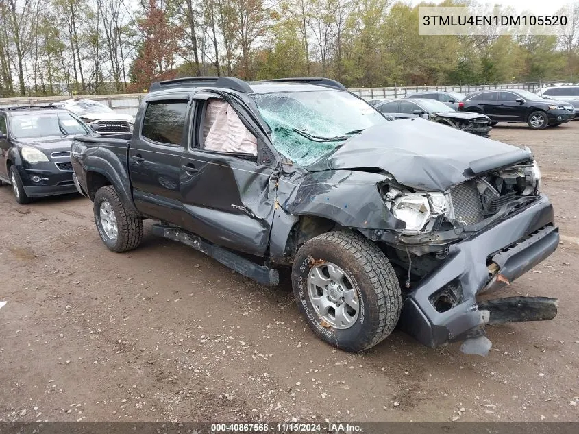 2013 Toyota Tacoma Double Cab VIN: 3TMLU4EN1DM105520 Lot: 40867568