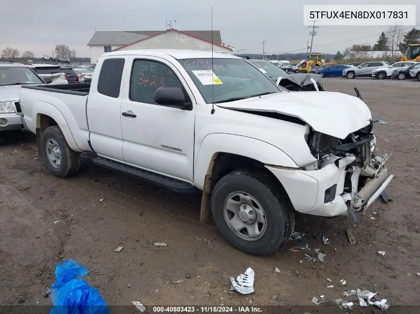 2013 Toyota Tacoma Access Cab VIN: 5TFUX4EN8DX017831 Lot: 40883423