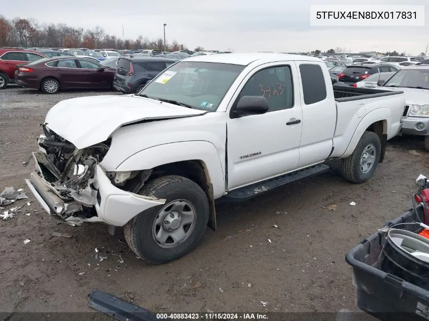 2013 Toyota Tacoma Access Cab VIN: 5TFUX4EN8DX017831 Lot: 40883423