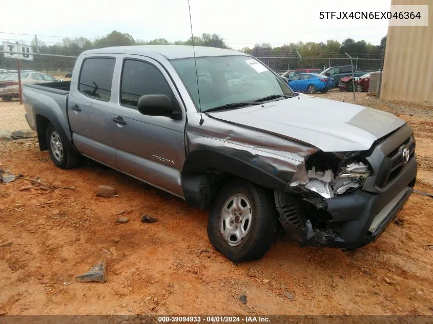 2014 Toyota Tacoma VIN: 5TFJX4CN6EX046364 Lot: 39094933