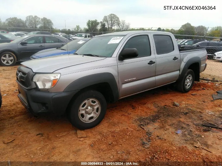 2014 Toyota Tacoma VIN: 5TFJX4CN6EX046364 Lot: 39094933