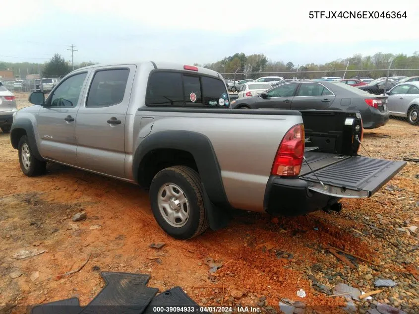 2014 Toyota Tacoma VIN: 5TFJX4CN6EX046364 Lot: 39094933