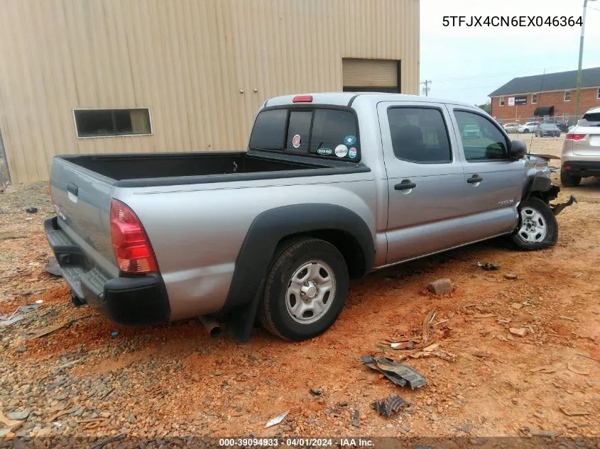 2014 Toyota Tacoma VIN: 5TFJX4CN6EX046364 Lot: 39094933