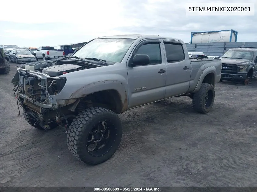 2014 Toyota Tacoma Base V6 VIN: 5TFMU4FNXEX020061 Lot: 39500699