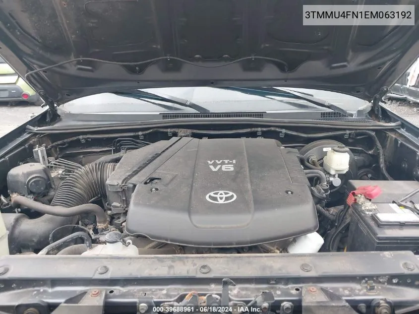 3TMMU4FN1EM063192 2014 Toyota Tacoma Base V6