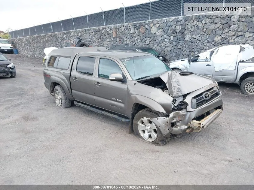 2014 Toyota Tacoma Base V6 VIN: 5TFLU4EN6EX104410 Lot: 39701045